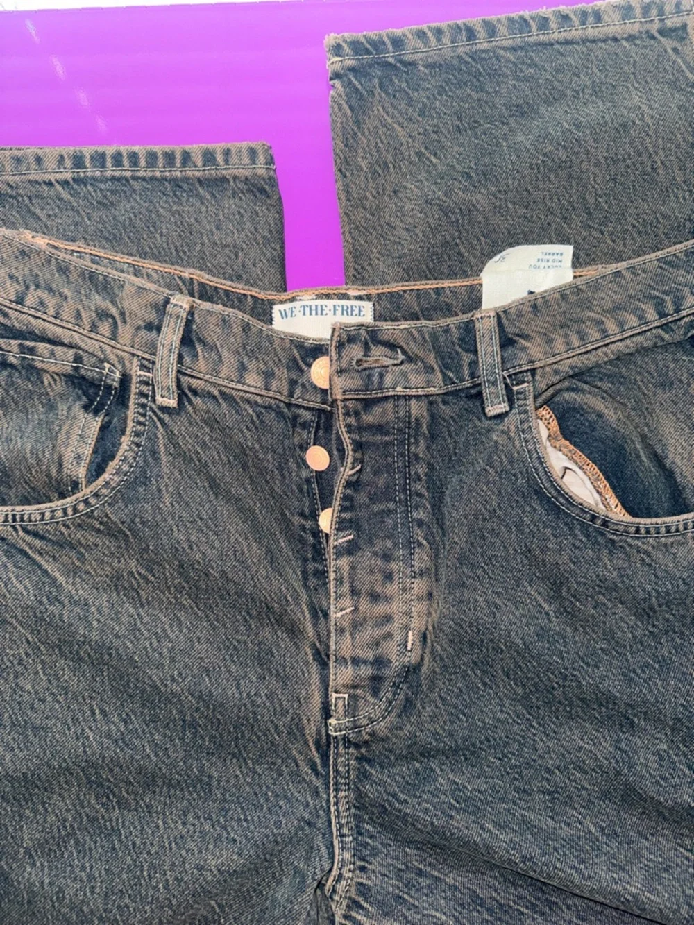 We The Free Washed Black Boyfriend Jeans - Picture 6 of 8